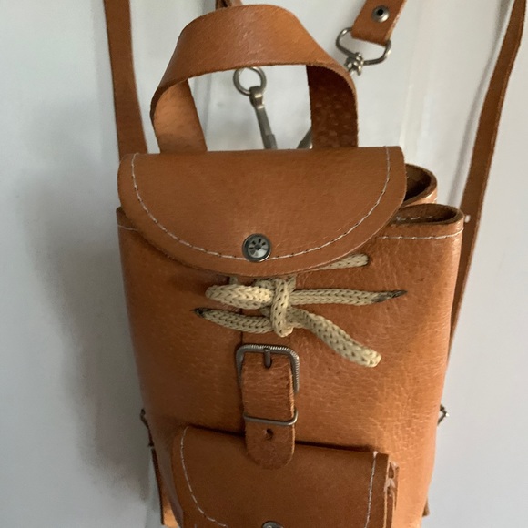 Mini Leather Backpack - Picture 6 of 8